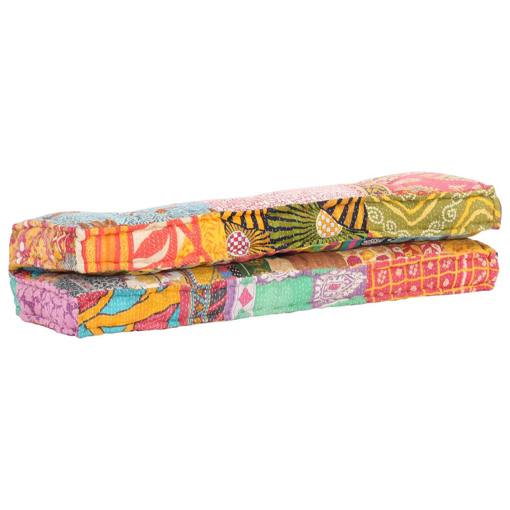 Hynde Til Pallesofa Stof Patchwork Flerfarvet - Billede 6