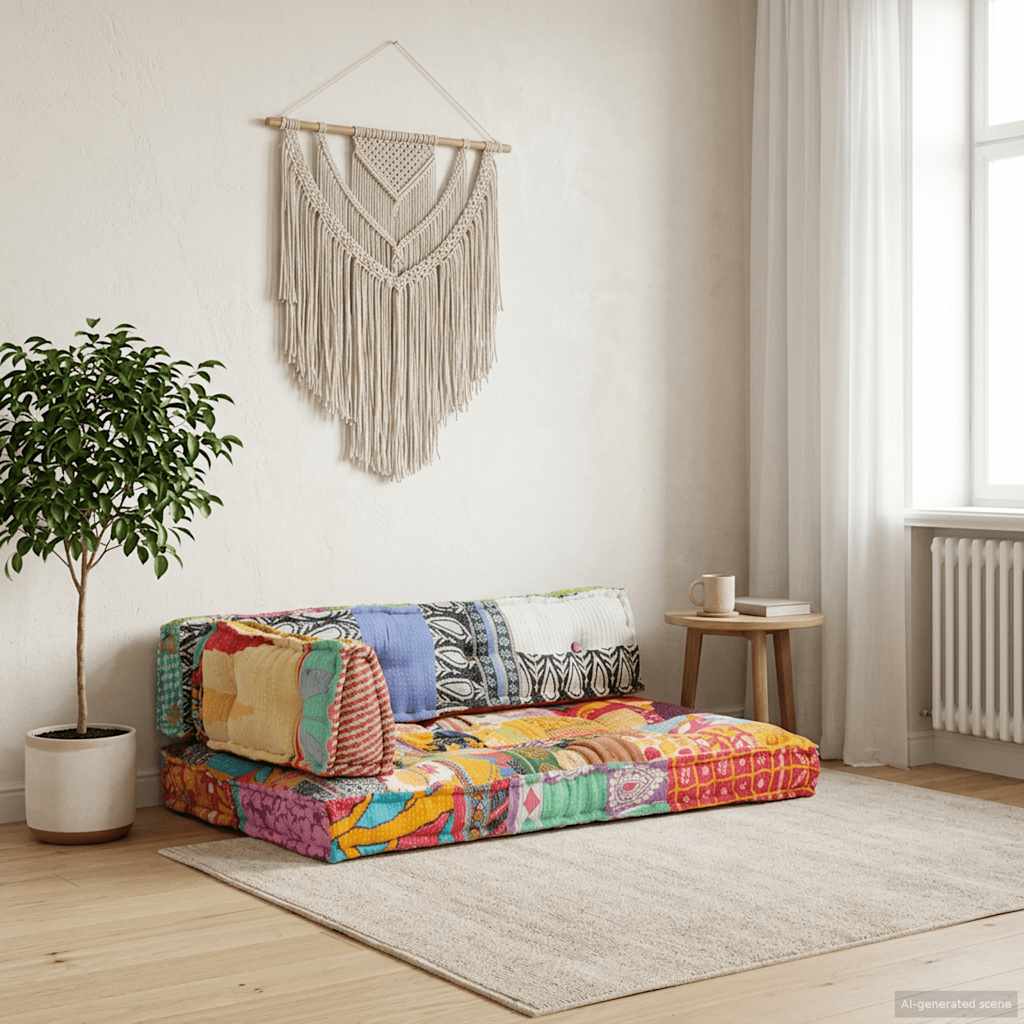 Hynde Til Pallesofa Stof Patchwork Flerfarvet - Variant 287722