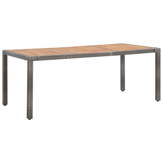 Havebord Polyrattan Og Massivt Akacietræ