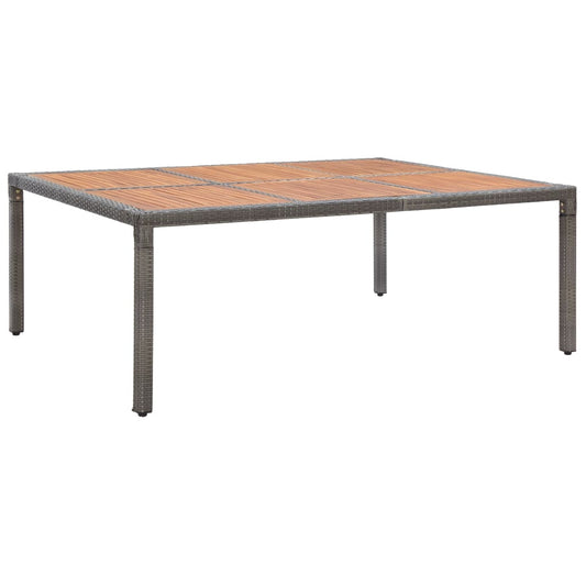 Havebord Polyrattan Og Akacietræ