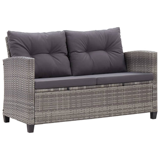 Topersoners Havesofa Med Hynder 124 Cm Polyrattan