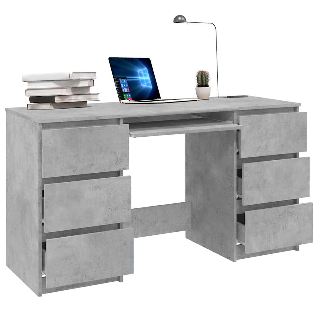 Skrivebord 140x50x77 Cm Konstrueret Træ - Billede 3