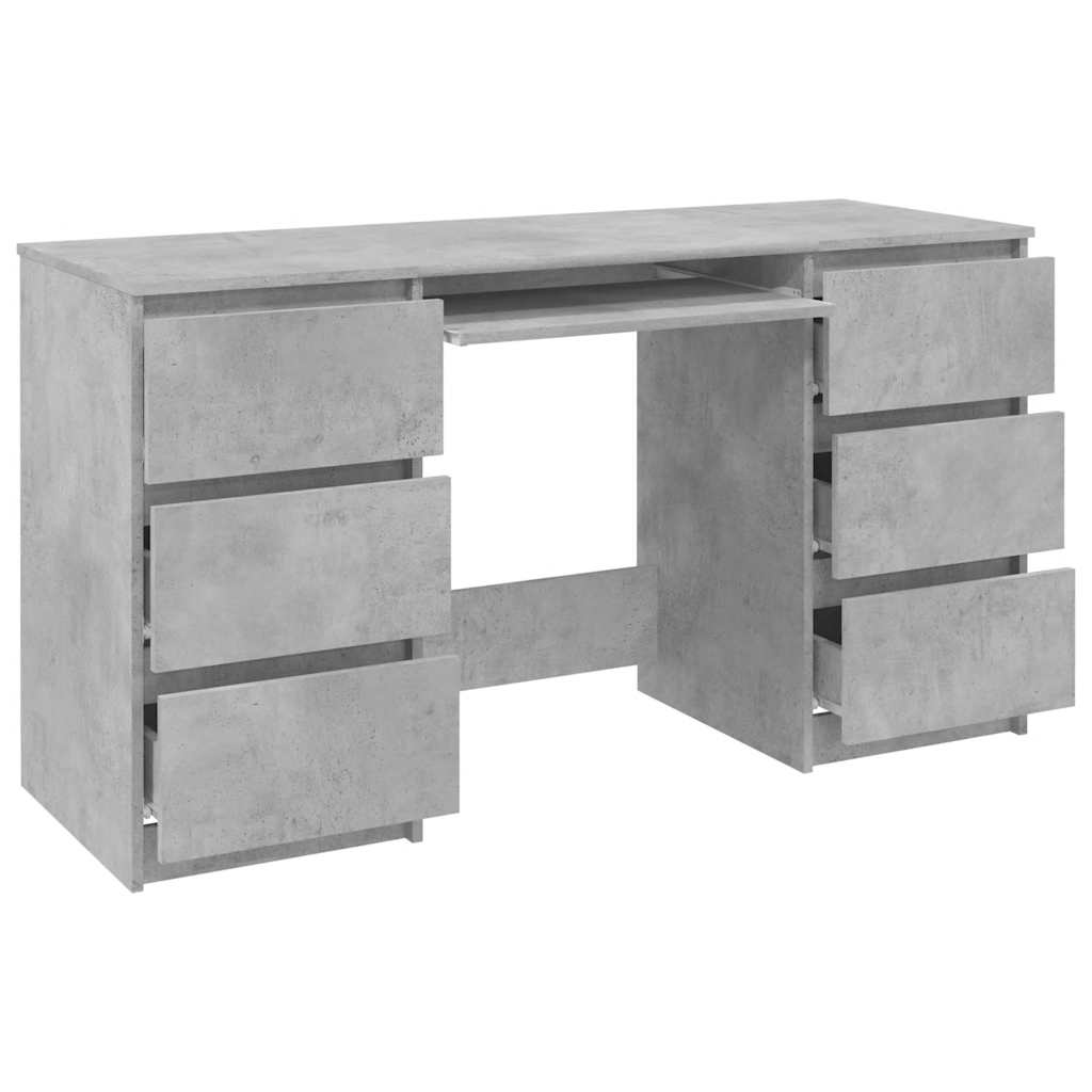 Skrivebord 140x50x77 Cm Konstrueret Træ - Billede 5