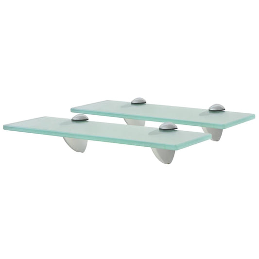 Svævehylder 2 Stk. 8 Mm Glas Transparent