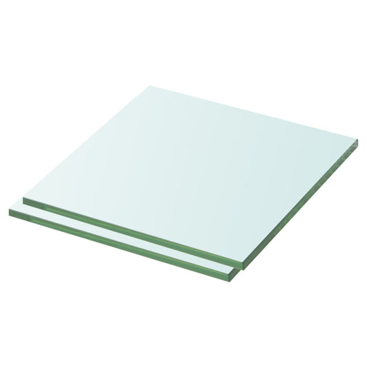 Hylder 2 Stk. Glaspanel Klar