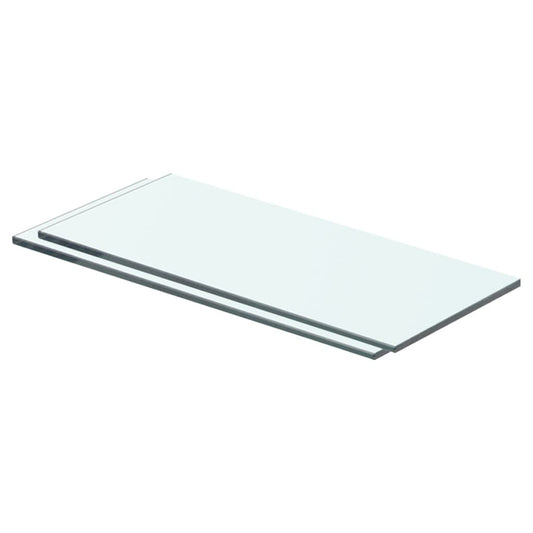 Hylder 2 Stk. Glaspanel Klar