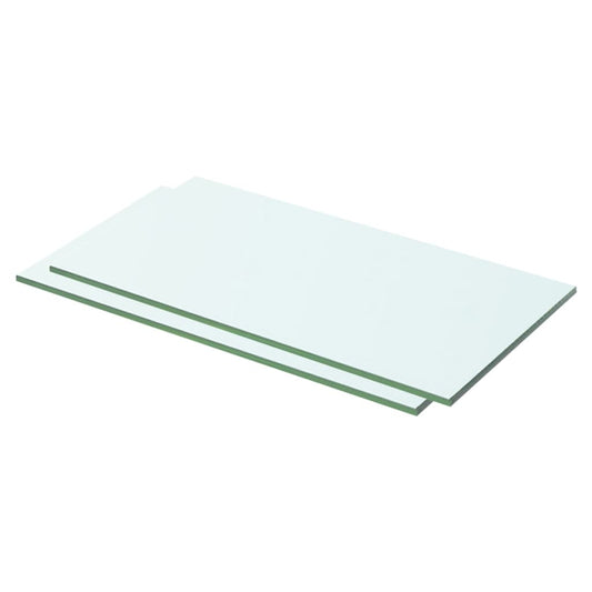 Hylder 2 Stk. Glaspanel Klar