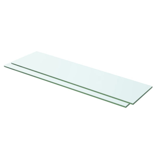 Hylder 2 Stk. Glaspanel Klar