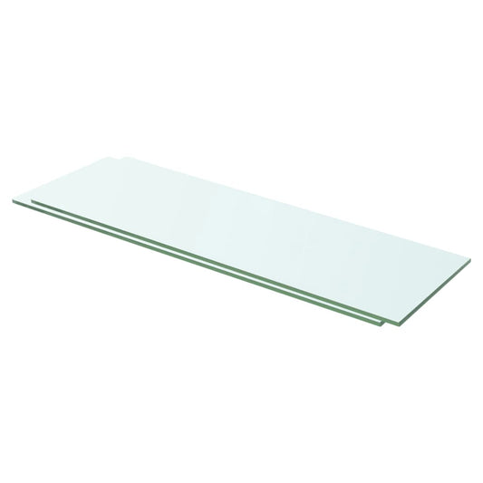 Hylder 2 Stk. Glaspanel Klar