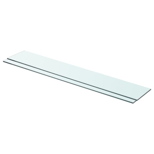 Hylder 2 Stk. Glaspanel Klar