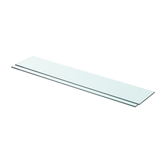 Hylder 2 Stk. Glaspanel Klar