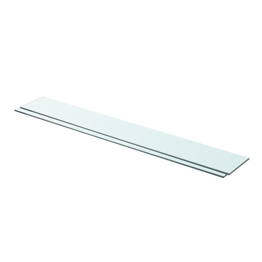 Hylder 2 Stk. Glaspanel Klar