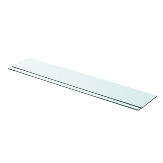 Hylder 2 Stk. Glaspanel Klar