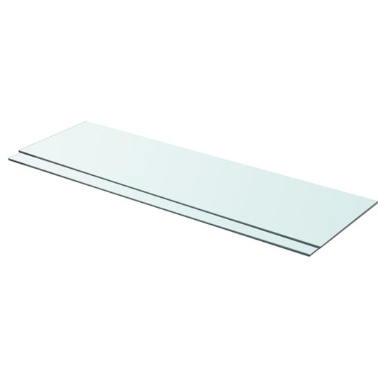 Hylder 2 Stk. Glaspanel Klar