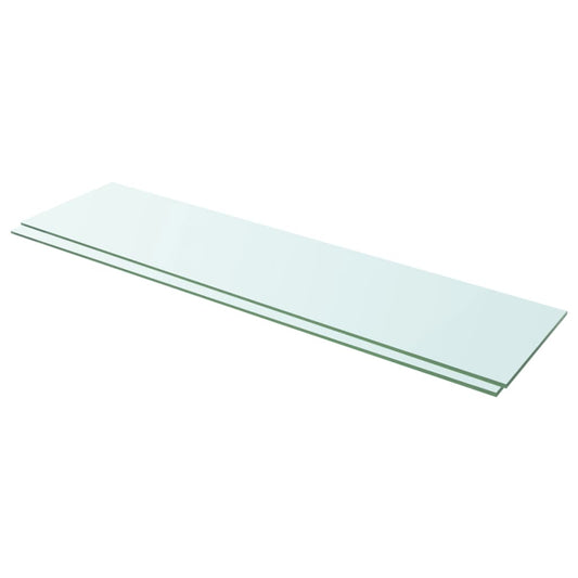 Hylder 2 Stk. Glaspanel Klar