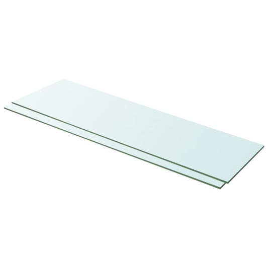 Hylder 2 Stk. Glaspanel Klar