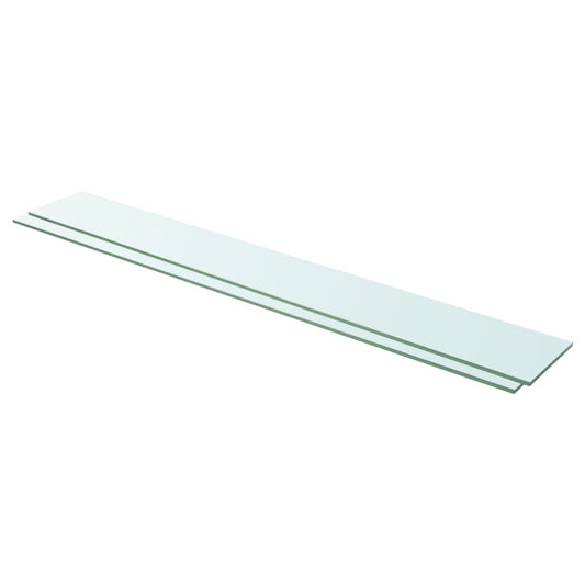 Hylder 2 Stk. Glaspanel Klar