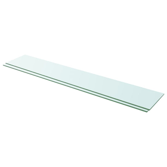 Hylder 2 Stk. Glaspanel Klar
