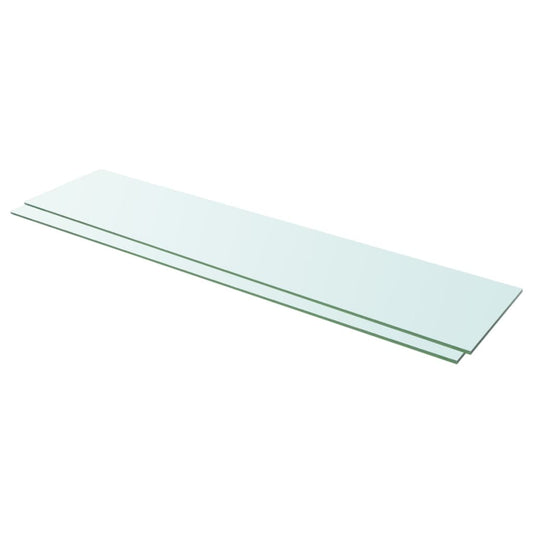 Hylder 2 Stk. Glaspanel Klar