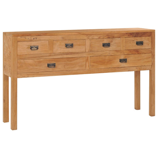Skænk 125X30X75 Cm Massivt Teaktræ