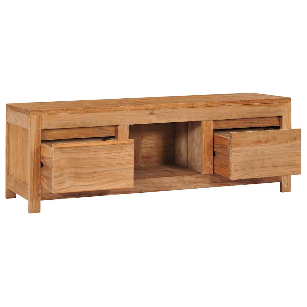 Tv-bord 100x30x35 Cm Massivt Teaktræ - Billede 5