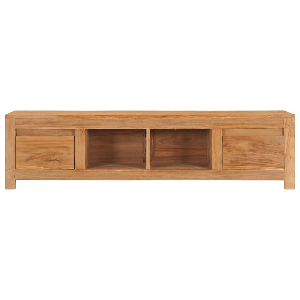 Tv-bord 115x30x35 Cm Massivt Teaktræ - Billede 3