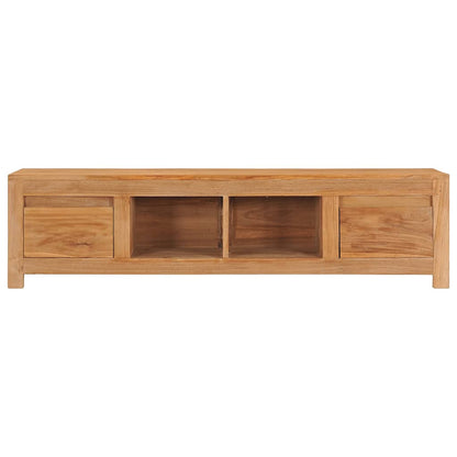 Tv-bord 115x30x35 Cm Massivt Teaktræ - Billede 3