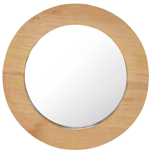 Vægspejl 40 Cm Teak Rund