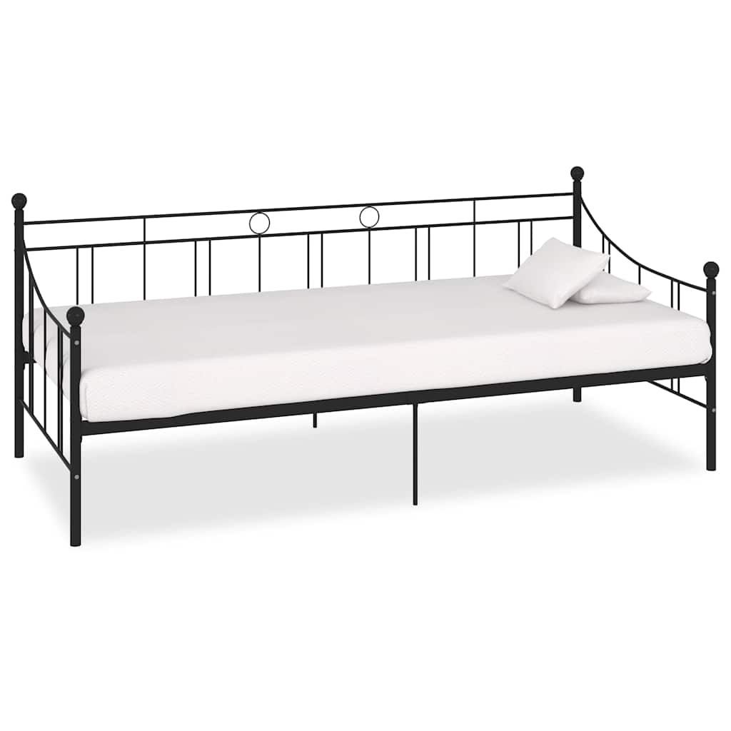 Stel Til Daybed 90x200 Cm Metal Sort - Hovedbillede