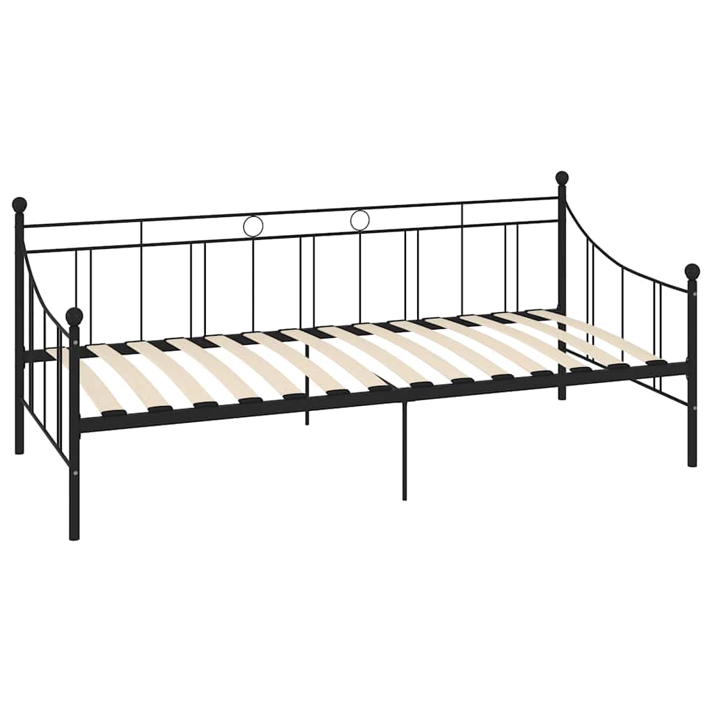 Stel Til Daybed 90x200 Cm Metal Sort - Billede 2