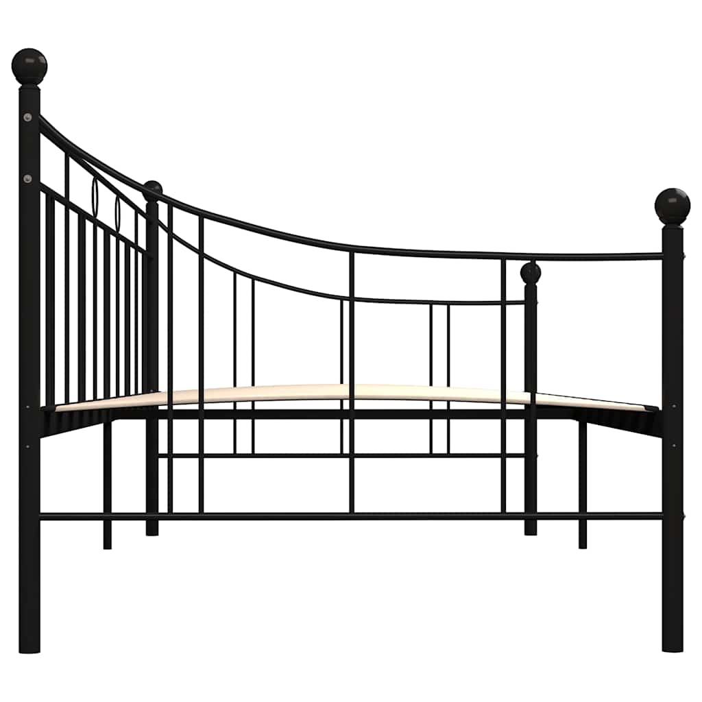 Stel Til Daybed 90x200 Cm Metal Sort - Billede 4