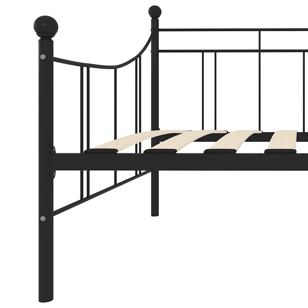 Stel Til Daybed 90x200 Cm Metal Sort - Billede 5