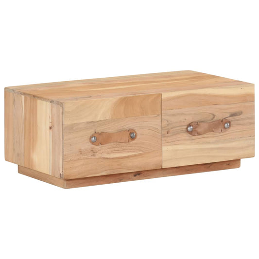 Sofabord 90X50X35 Cm Massivt Genbrugstræ