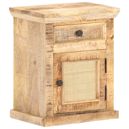 Sengeskab 40X30X50 Cm Massivt Mangotræ Og Naturlige Rør