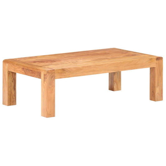 Sofabord 110X60X35 Cm Massivt Akacietræ Med Honningfinish