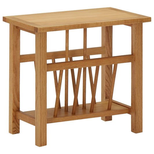 Magasinstativ 45X27X42 Cm Massivt Egetræ