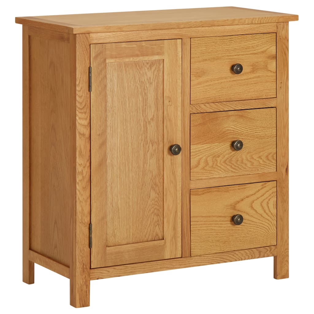 Skænk 70x35x75 Cm Massivt Egetræ - Hovedbillede
