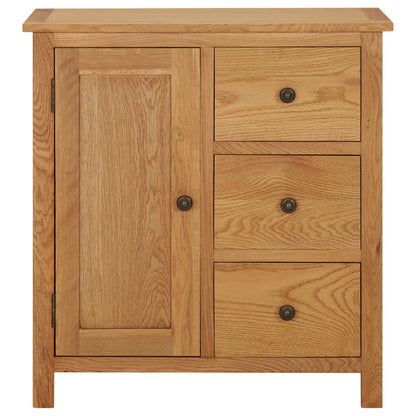 Skænk 70x35x75 Cm Massivt Egetræ - Billede 2