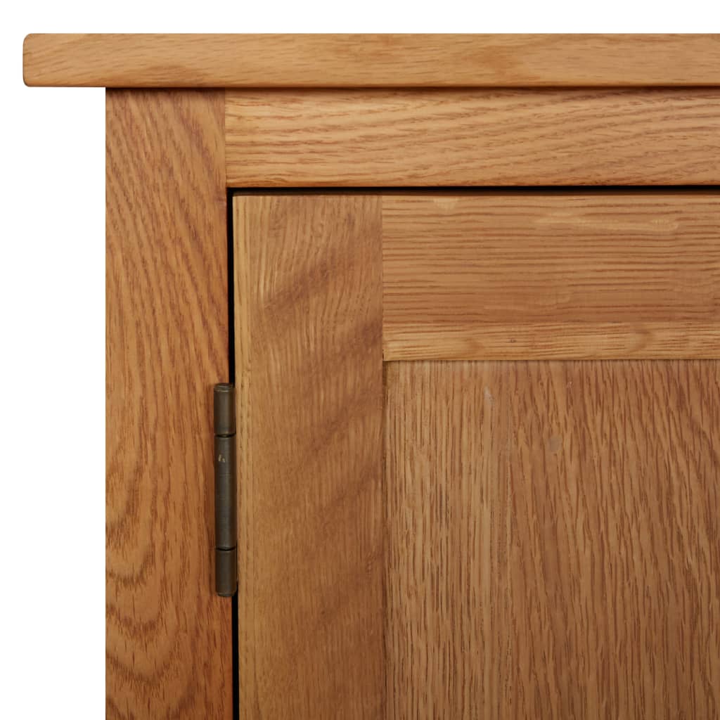 Skænk 70x35x75 Cm Massivt Egetræ - Billede 7