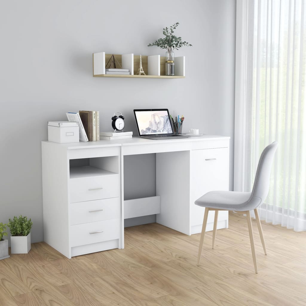 Skrivebord 140x50x76 Cm Konstrueret Træ - Variant 3054780
