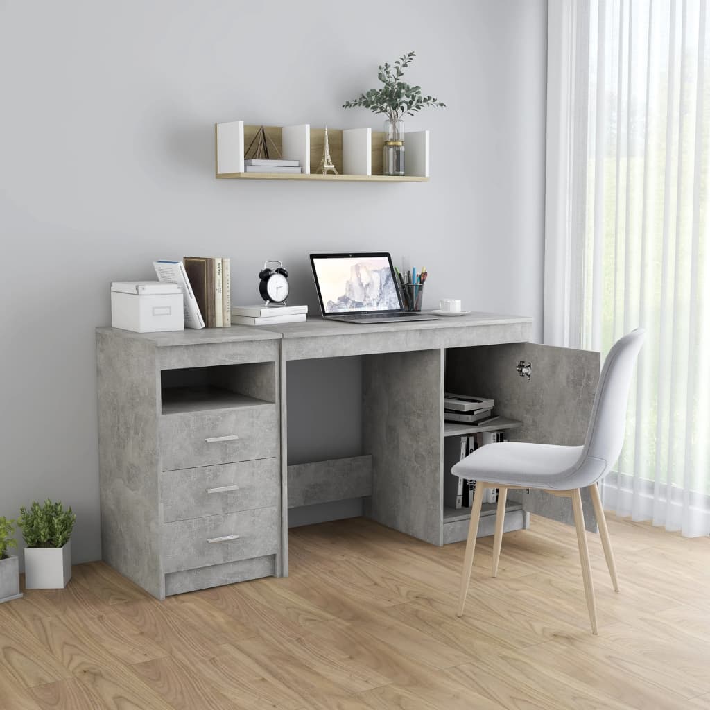 Skrivebord 140x50x76 Cm Konstrueret Træ - Billede 3