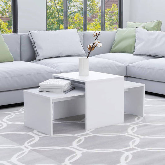 Sofabordssæt 100X48X40 Cm Konstrueret Træ