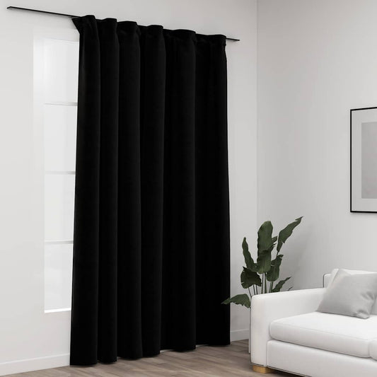 Mørklægningsgardin Med Kroge Hør-Look 290X245 Cm