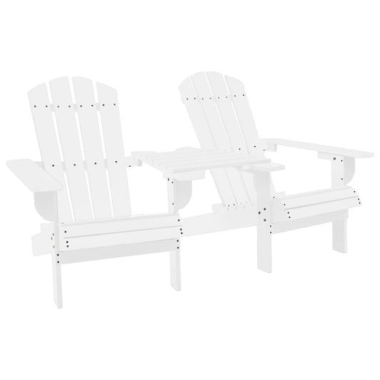 Adirondack-Havestole Med Bord Massivt Grantræ