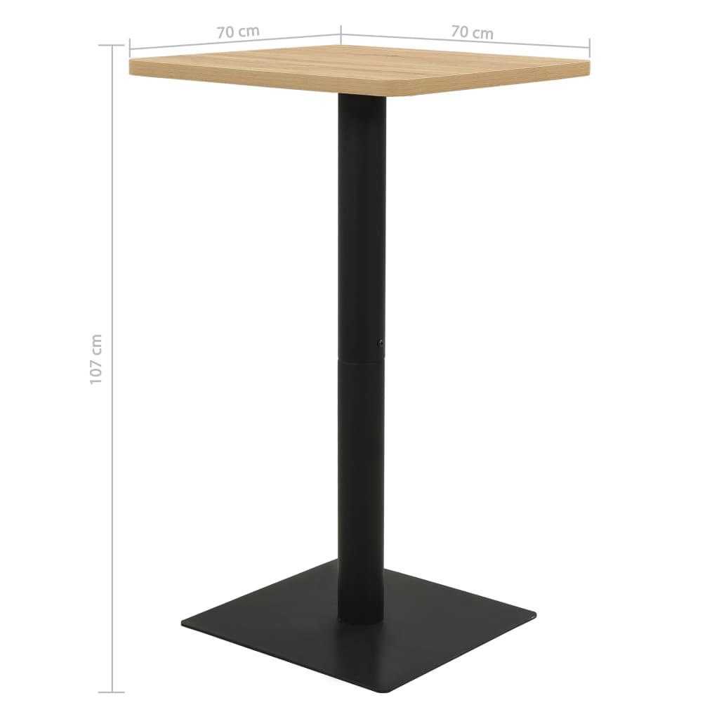 Bistrobord Mørkt Asketræsfarvet