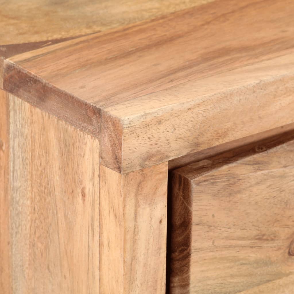 Konsolbord 100x35x76 Cm Massivt Akacietræ Med Naturlige Kanter - Billede 5