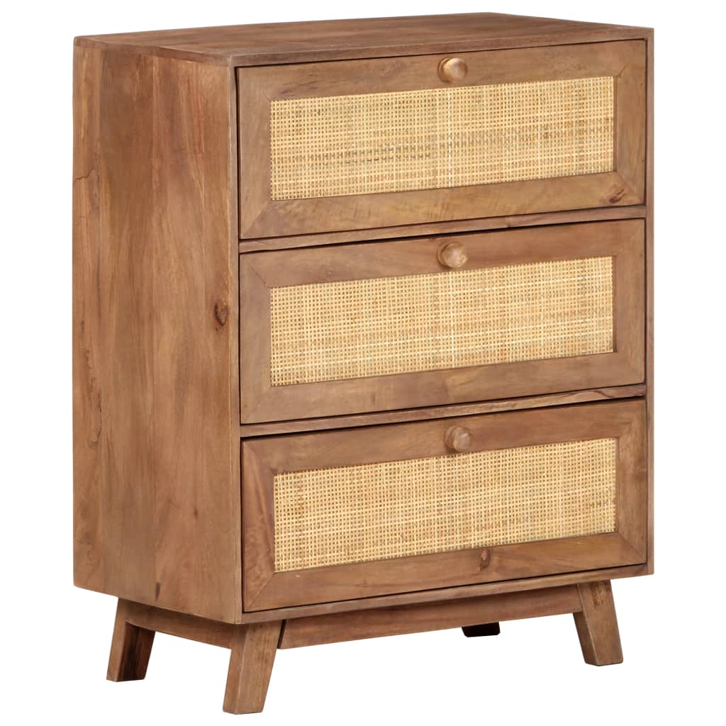 Skænk 61x35x76 Cm Massivt Mangotræ - Hovedbillede