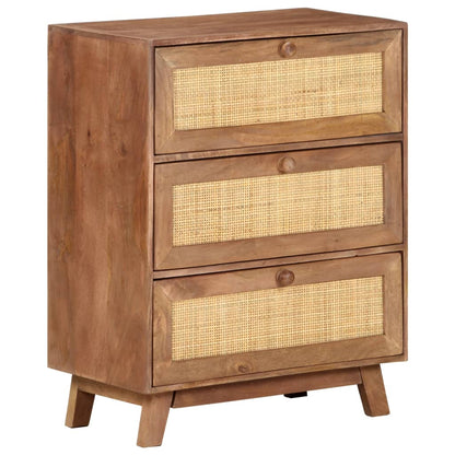 Skænk 61x35x76 Cm Massivt Mangotræ - Billede 11