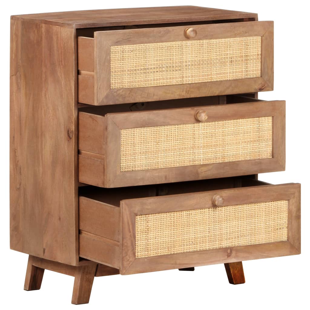 Skænk 61x35x76 Cm Massivt Mangotræ - Billede 4