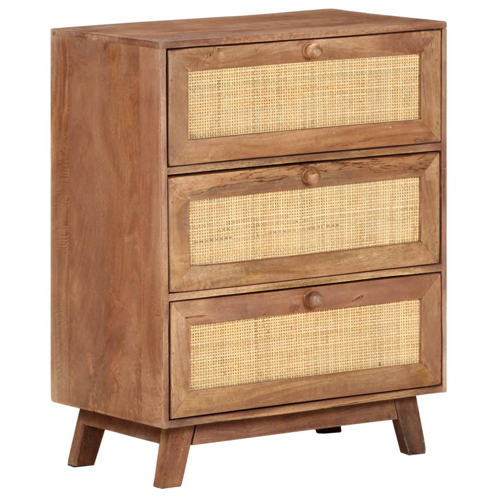 Skænk 61x35x76 Cm Massivt Mangotræ - Billede 9